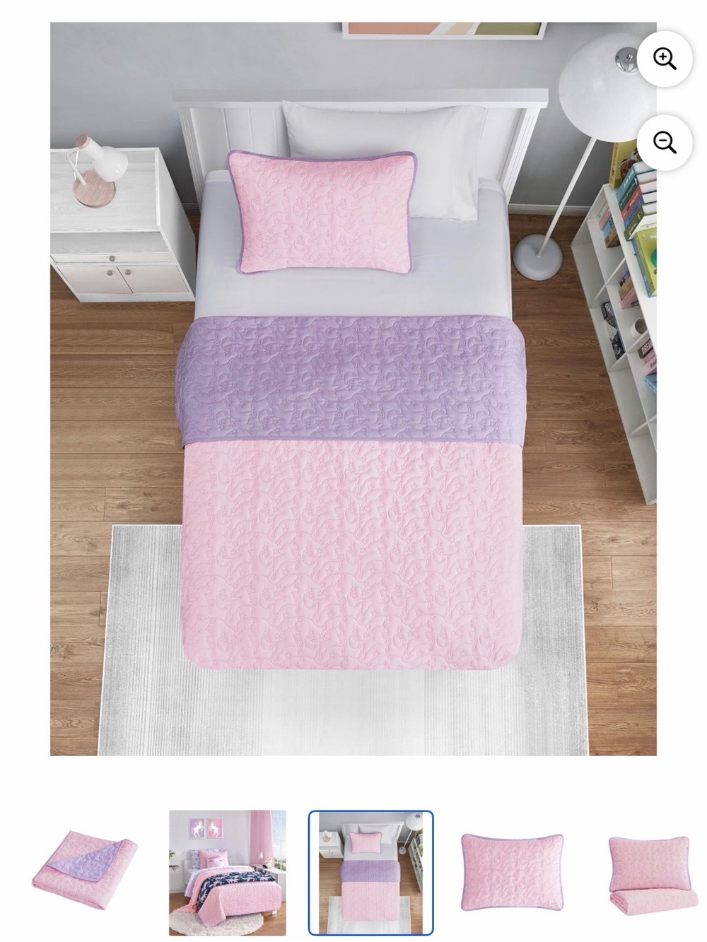Mainstays Kids Twin Reversible Quilt Set